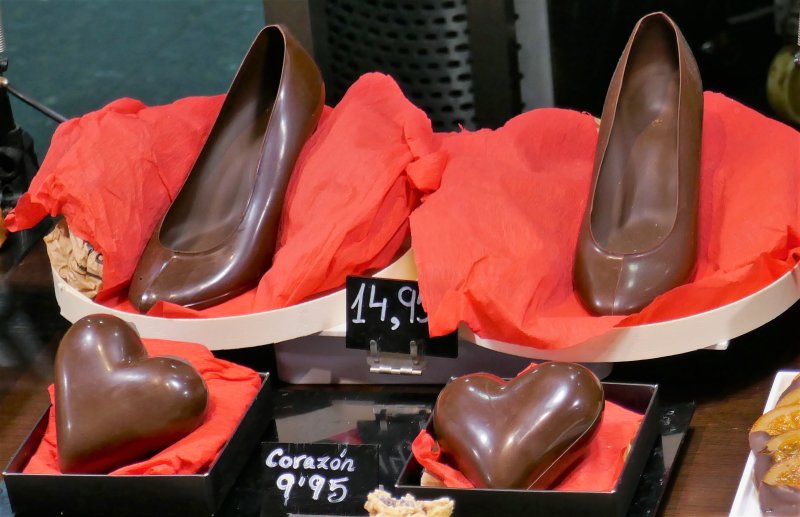 Chocolate stillettoes, San Sebastian