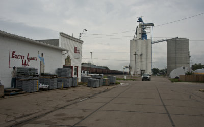 Exeter, Nebraska Concrete Grain Elevator.