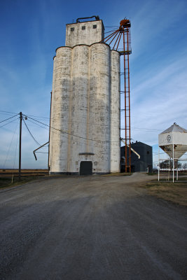 Goltry, Oklahoma Concrete Grain Elevator.