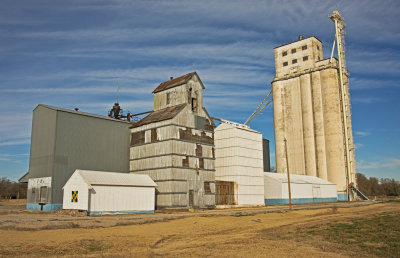 Carmen, Oklahoma Grain Elevators.