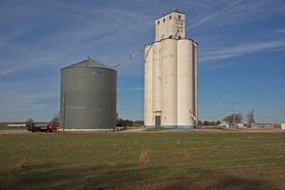 Aline, Oklahoma Concrete Grain Elevator.