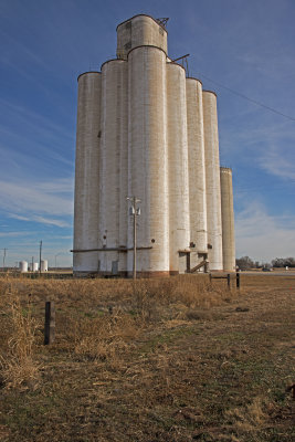 Orienta, Oklahoma Concrete Grain Elevator.