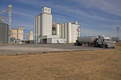 Okeene, Oklahoma grain elevators and feed mill.