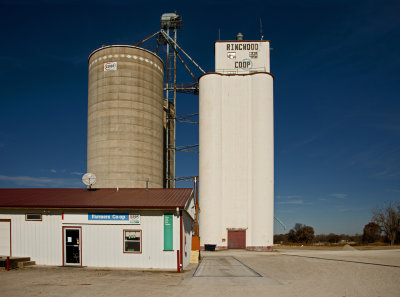 Ringwood, Oklahoma Concrete Grain Elevator.