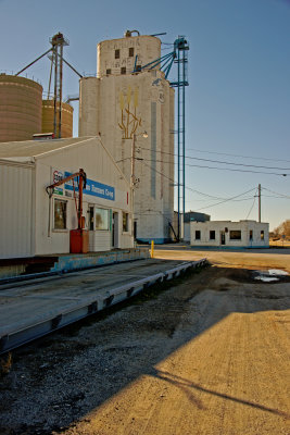 Lahoma, Oklahoma Concrete Grain Elevator.