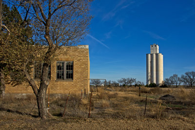 Capron, Oklahoma Concrete Grain Elevator.
