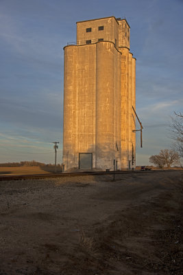 Hopeton, Oklahoma Concrete Grain Elevators.