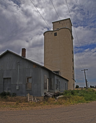 Fort Lyon, Colorado Concrete Grain Elevator.