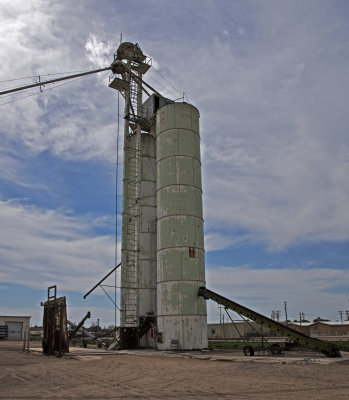 Metal Grain Elevator located at Lamar, Colorado.