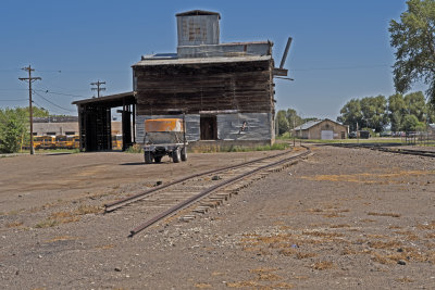 La Jara, Colorado old built grain elevator.