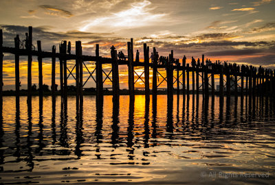 U Bein Bridge at Dusk