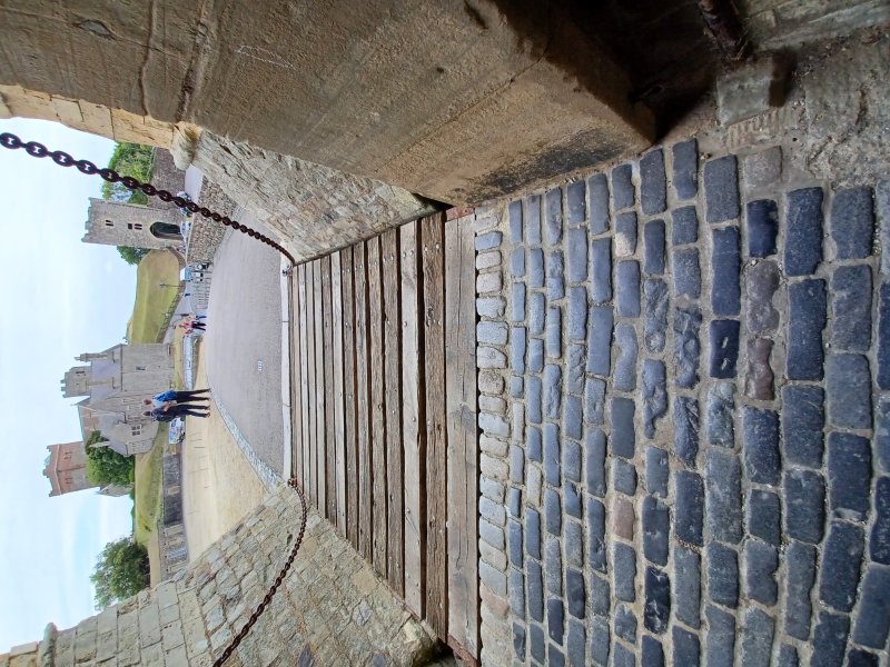 Drawbridge entrance to the keep