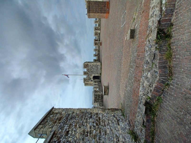 The rooftop courtyard of Dover Castle