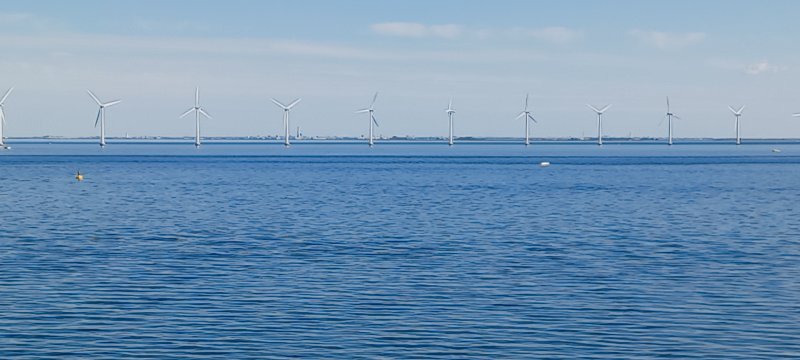 Wind turbines in the sea