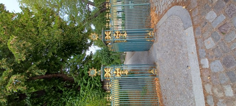 Ornate gates to the Great Orangery
