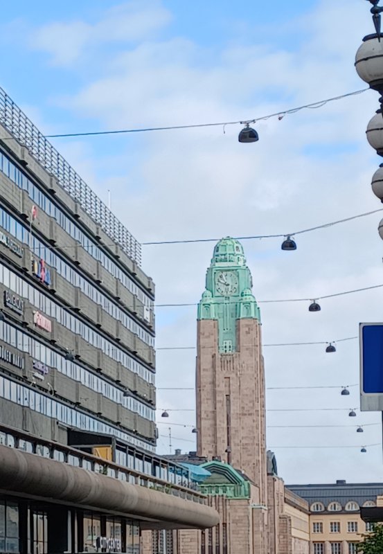 Helsinki Central Station clock tower