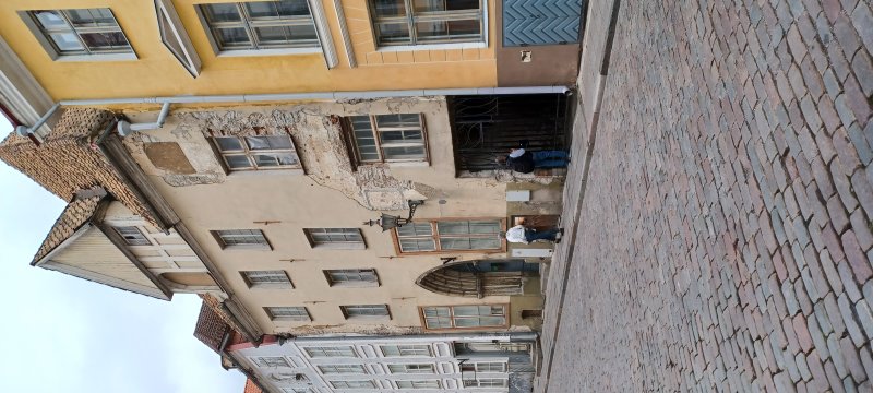 This building was once the sinister local headquarters of the KGB where creative interrogation methods were used