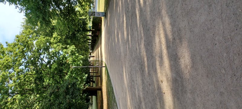Very cool and shady park as we continue in to the Prince's Garden