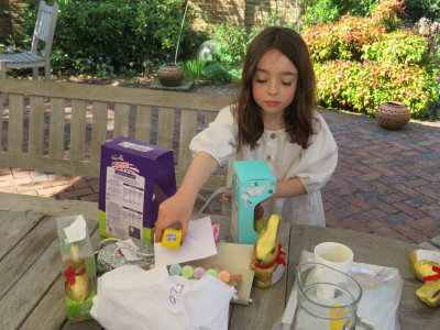 Gathering her treasures