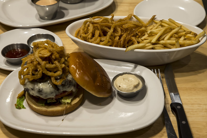 3/22/2019  The Counter Burger with The Fifty-Fifty - Fried Onion Strings and Shoestring Fries
