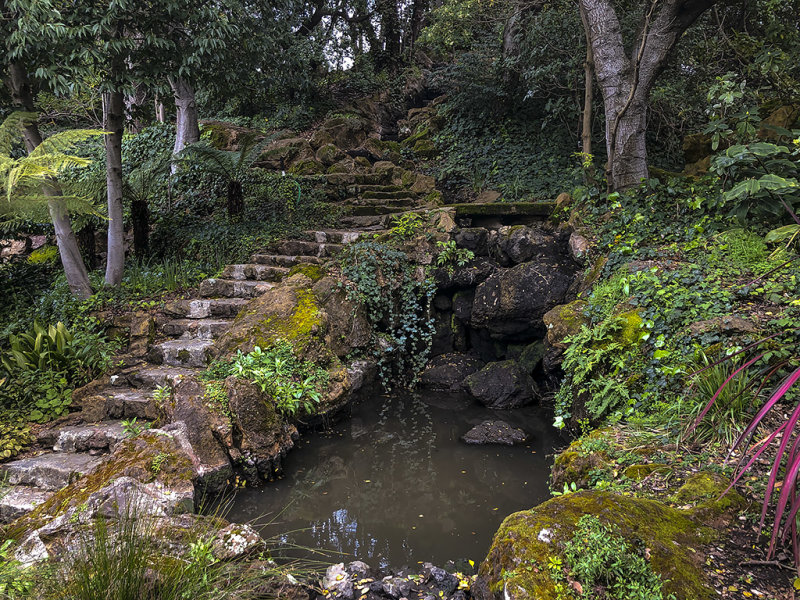 3/26/2019  Lake Temescal path and waterfall