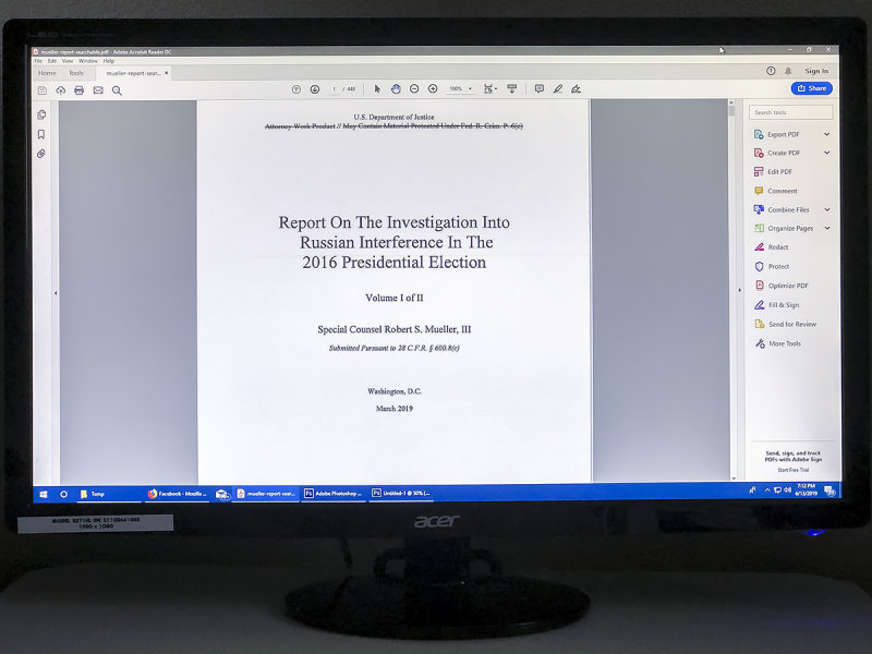 6/13/2019  Report on the Investigation Into Russian Interference In The 2016 Presidential Election