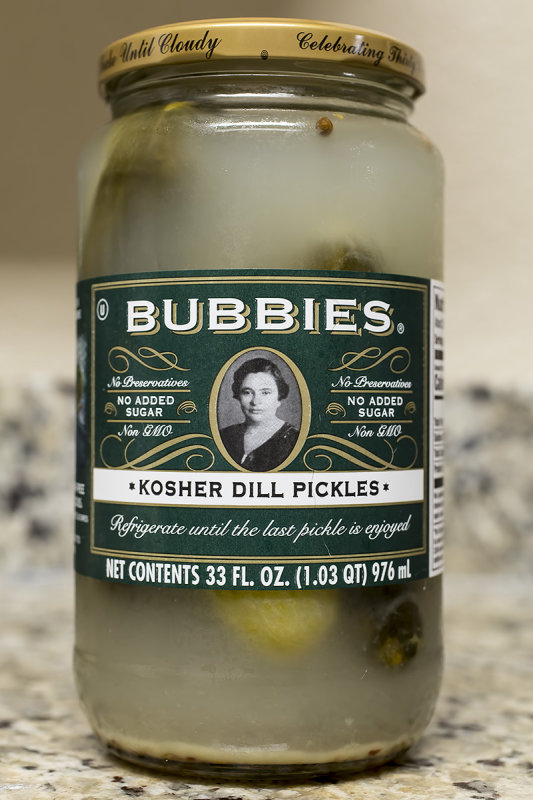 1/28/2020  Bubbies naturally fermented pickles