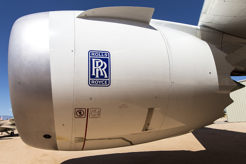 Rolls-Royce Trent 1000 turbofan engine on a Boeing 787-8 Dreamliner