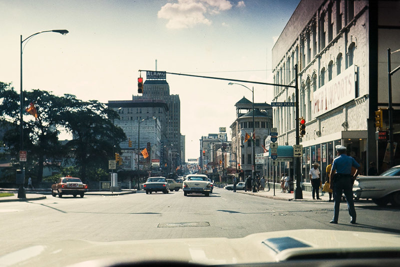East Commerce Street and Alamo Plaza Sept 1968