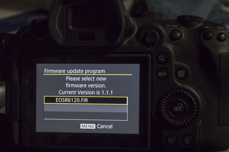 11/18/2020  Canon EOS R6 Firmware update Version 1.2.0