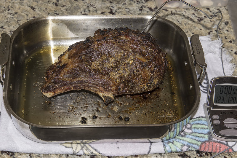 11/26/2020  My standing rib roast out of the oven.