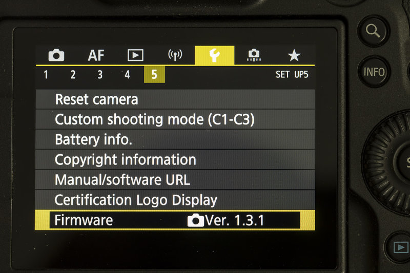 4/1/2021  Firmware Version 1.3.1 for Canon EOS R6