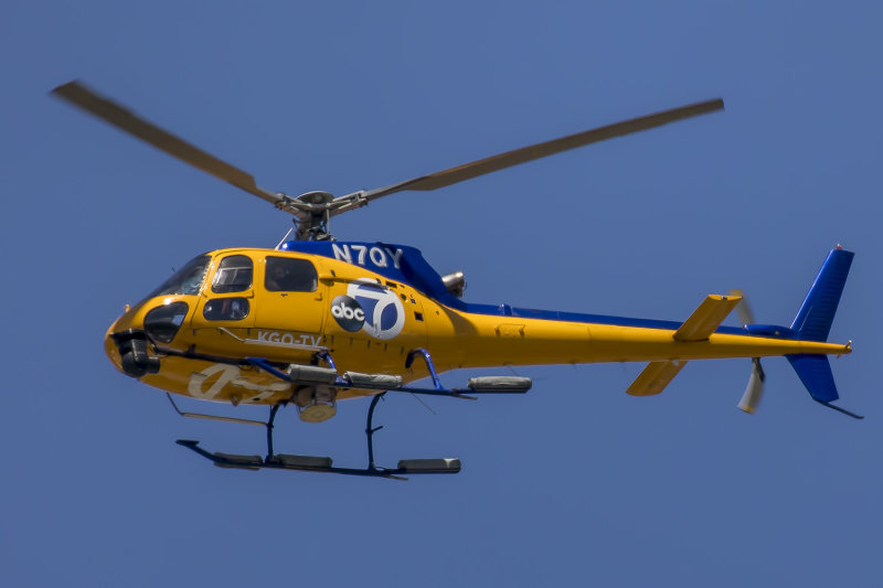 6/8/2021  Helicopters Inc KGO-TV Sky 7 HD Airbus Helicopters H125 (Eurocopter AS 350 B2 Ecureuil) #3798  N7QY