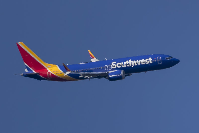 7/1/2021  Southwest Airlines Boeing 737-8 MAX #61860  N8740A