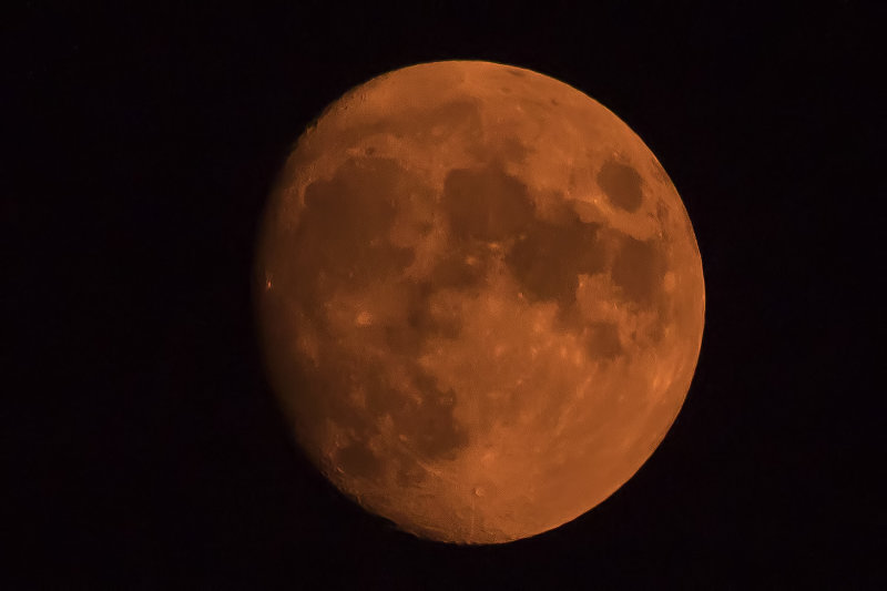 8/19/2021  The Moon through the smoke from the California fires