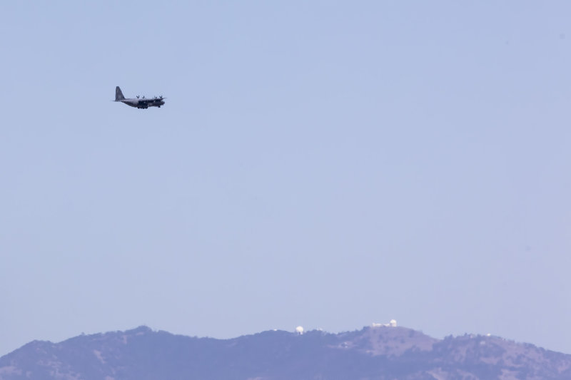 5/31/2022  Lockheed Martin C-130J Super Hercules #5842 15-5842 with Lick Observatory on Mount Hamilton in the background