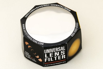 Universal Solar Lens Filter ISO: 12312-2 Solarlite Film 90-109 mm