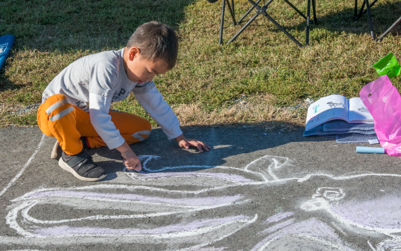 Chalk Festival -  art in progress
