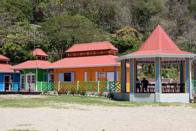 Beach shops in Soufriere