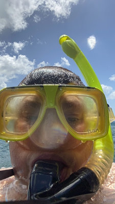 Snorkling at St. Lucia