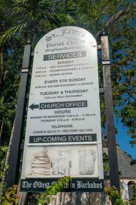 Barbados - St James Parish Church built in 1690's