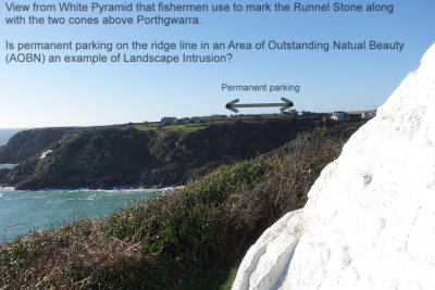 Closer view from the White Pyramid