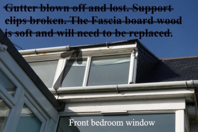 Leak into front bedroom