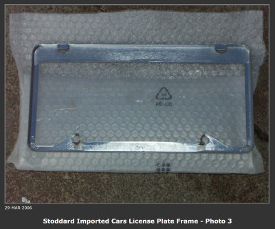 STODDARD IMPORTED CARS Willoughby License Plate Frame Vintage 