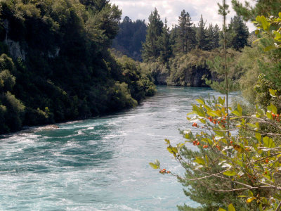 Waikato  River below Huka Falls