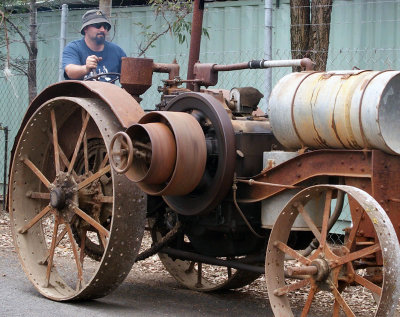 Slow old tractor