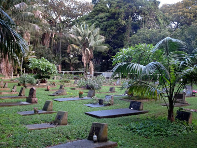Peaceful graveyard