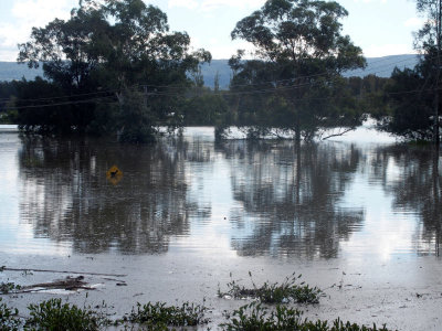 Hawkesbury River in Flood