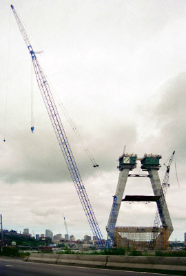 Anzac Bridge under construction