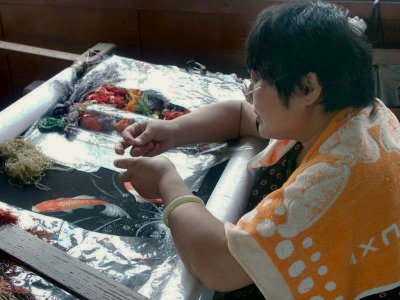 Silk embroidery worker - 3